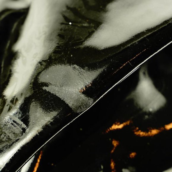 Chanel Large Black Patent CC Logo Duffle Bag with Strap 1C103a - Picture 3 of 12